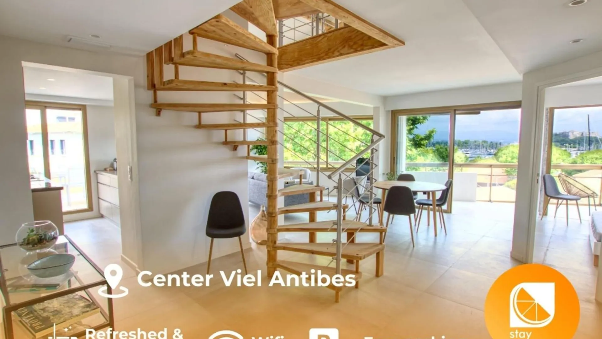 Duplex Vieil Antibes 3 Chambres Parking Avec Vue Mer Wifi - Limestay
